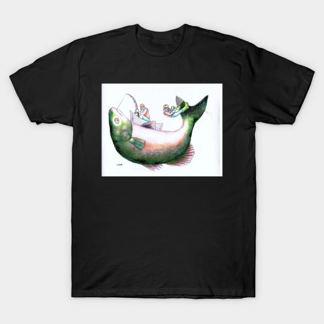 Catch Of The Day T-Shirt by ArtMagician